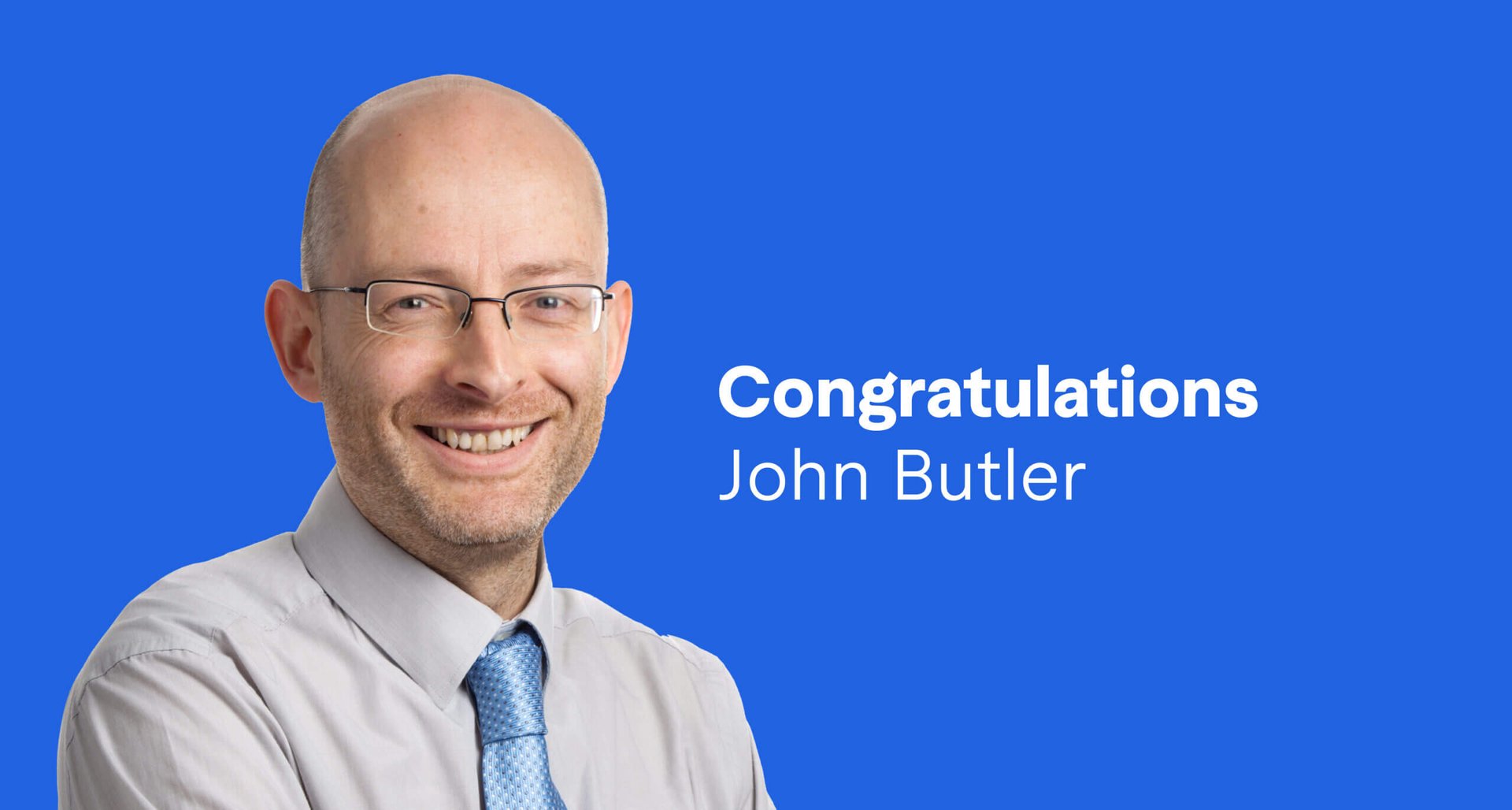 Congratulations to John Butler