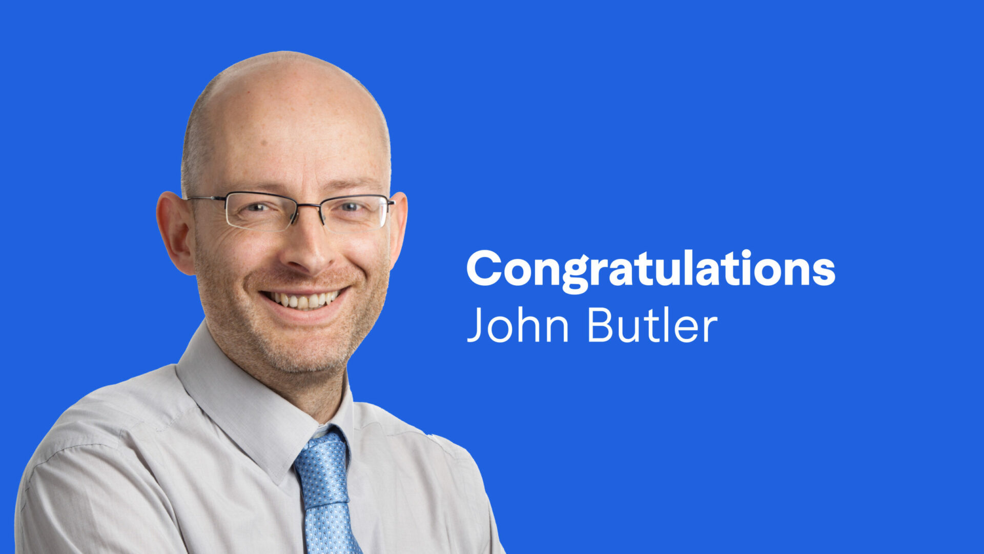 Congratulations to John Butler