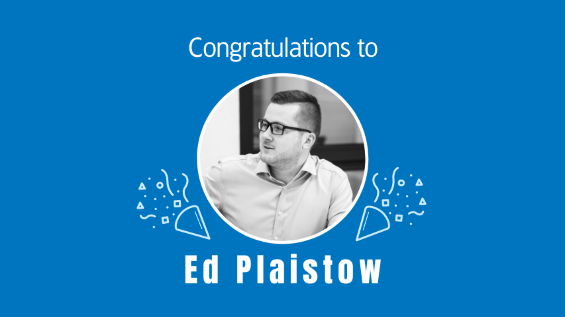 Congratulations to Ed Plaistow