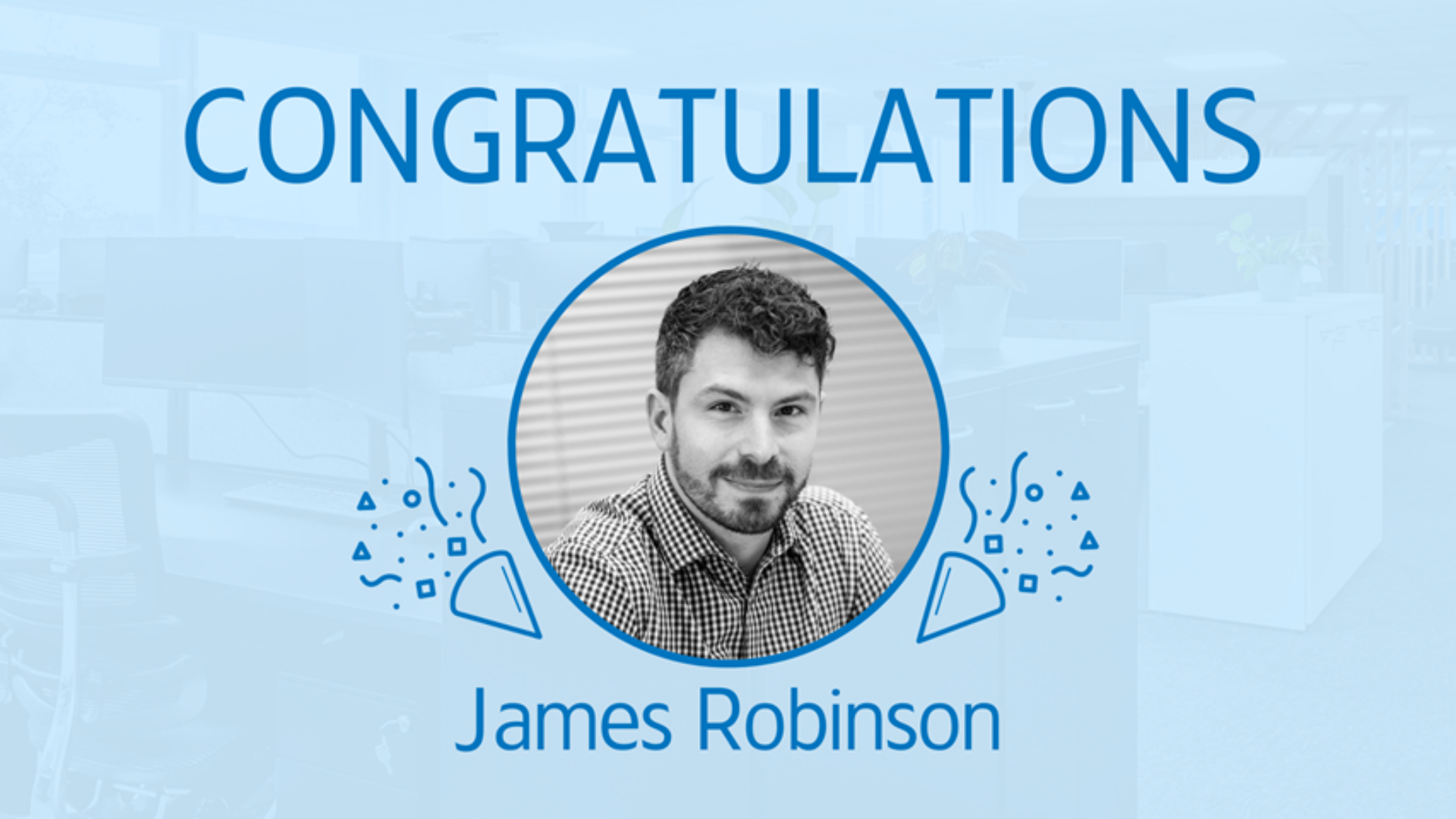 Congratulations to James Robinson